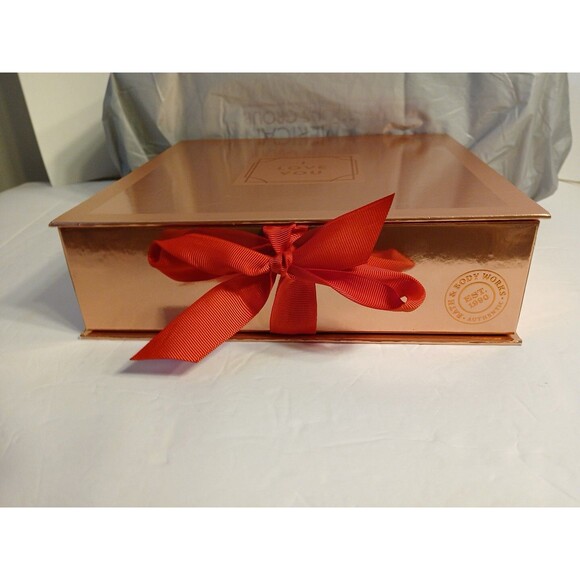 Bath & Body Work "ROSE" Giftset Box With I Love You-Ribbon Box Spray- Lotion-Gel - Picture 9 of 16